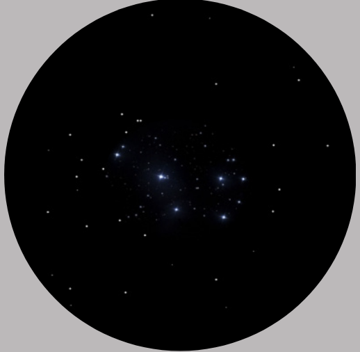 Observation des Pléiades avec la lunette ERT